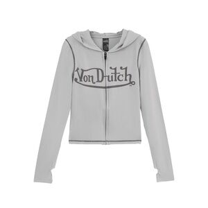 Von Dutch XL Grey Hoodie & Leggings Set + Zebra Print Purse